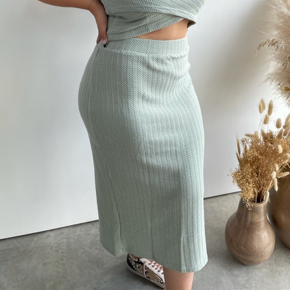 Sage Knit Skirt - Picture 1 of 1